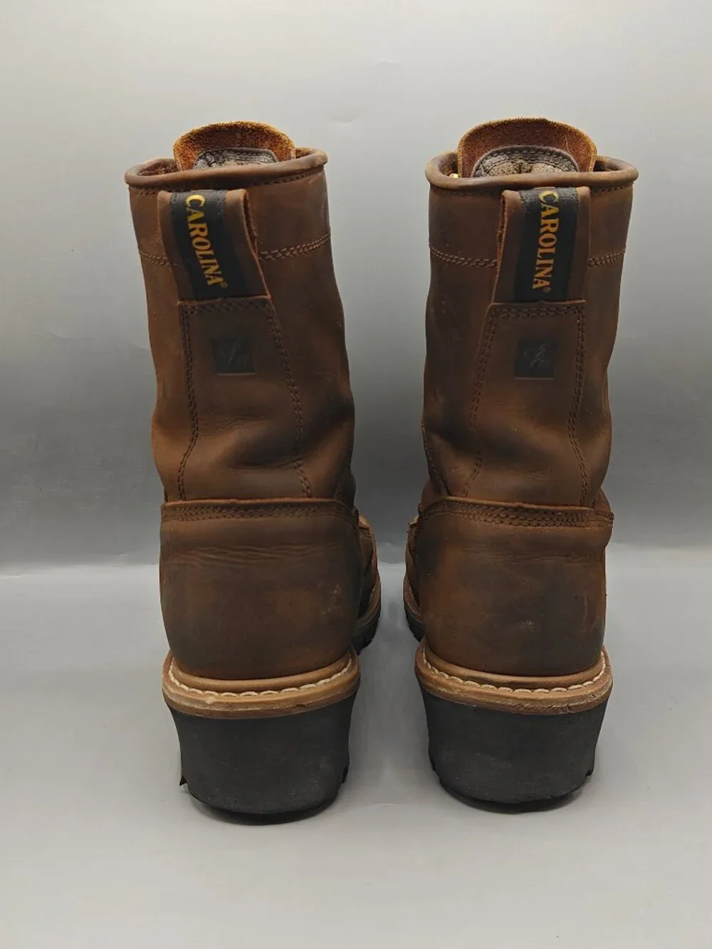 Carolina Elm 8” CA9821 Waterproof Steel Toe Logger Boots Men's Size 9.5 EE
